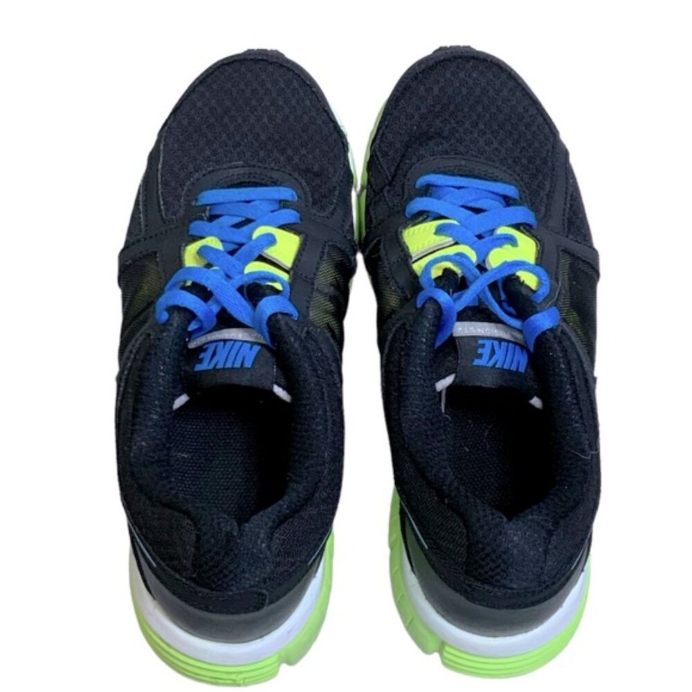 Nike Dual Fusion ST2 Running Shoe 454240-018 Black Volt Blue Lime Women Sz 8.5 - Picture 8 of 16